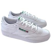 Reebok Club C 85 Womens Trainers White / Green Size UK 7 New