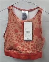 Reebok Modern Safari Bralette Sport Bra Crop Size XS UK 6 Orange Gym Yoga