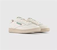 Reebok Club C 1985 Tv Trainers Chalk Paper White Green NEW