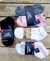 4 PACKS ( 21 Pairs ) REEBOK 38-42 5.5-8 LOW CUT White Pink Grey Black SOCKS