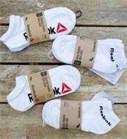 4 PACKS ( 12 Pairs ) REEBOK White LOW CUT & LOW ANKLE Trainer SOCKS 36-41 35-38