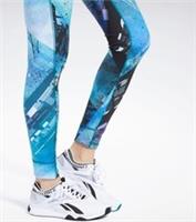 REEBOK Lux Bold Urban Slick 2.0 Women's Tights, XSTP, Seaport Teal/ BNWT - M Regular