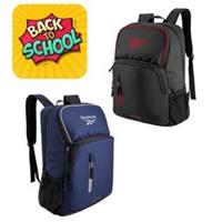 REEBOK Large 25L Student Backpack Multi Pockets School College Rucksack Boy Girl