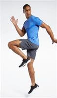 REEBOK Men's Size S Dark Grey Heather Grey Epic Gym Workout Shorts Q1 BNWT