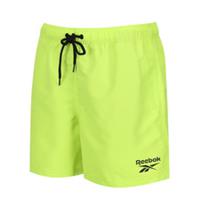 Mens Reebok Large Neon Lime Yale Above Knee Mesh Lined Swim Shorts drawstring - L Regular