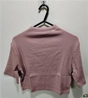 Reebok Ladies Short Sleeved Crop Top In Size UK L (16-18) - L Regular