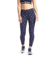 NEW REEBOK Training Essentials Vector Women's Tights In Navy/Pink SIZE L