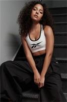 REEBOK Women's Hero Medium Impact Racer Padded Sports Bra White BNWT - S Regular