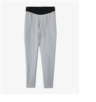 NEW REEBOK x Cardi B Women's Rib Tights In Grey/Black SIZE L
