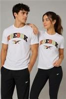 REEBOK CL BBALL Unisex T-shirt Retro Logo Casual White Size S / BNWT - S Regular