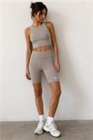 REEBOK Women's Classic Wide Legging Athletic Workout Sport Shorts Grey BNWT - M Regular