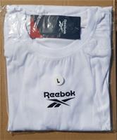 Reebok Long Sleeve Crew Neck T-Shirt, White, Size L - L Regular