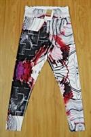 BNWT WOMENS REEBOK LEGGINGS MEDIUM 12/14 GYM RUNNING YOGA PILATES HIIT SHARK RED - MEDIUM (12-14) Regular