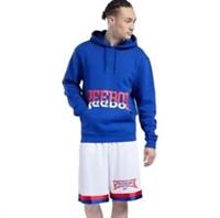 REEBOK Men's Blue Classics Basketball Hoodie RRP £60 - XS Regular