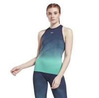 REEBOK Women's Navy/Blue Seamless Sports Tank Top RRP £40 - XS Regular