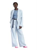 REEBOK Women's Blue Wide Leg Pants RRP £50 - M Regular