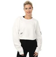 REEBOK Women's White MYT Crew Sweatshirt RRP £35 - XL Regular