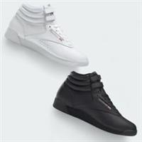 Reebok women's freestyle athletic shoes high top black/white size 35-43