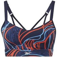 Reebok Lux Strappy Sports Bra Womens Navy Size UK Small (RefR1)