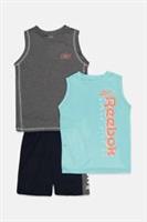 Reebok Sleeveless 3 Piece Set Junior Boys Multicoloured Size UK 11-12 Yrs(RefR8)