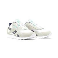 REEBOK CLASSIC NAVY AND WHITE SUEDE TRAINERS SIZE 6