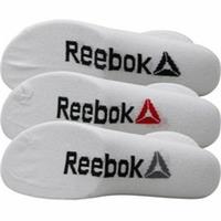Reebok Original 3 Pack mens ankle Logo Socks in White UK size 6 - 10 EU 40 44 - 6.5 - 10 Regular