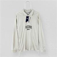 Reebok Classic Vintage Rugby Polo Top Beige BNWT Brand New Mens Large - L Regular