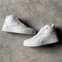 Reebok Court Advance Bold High Leather High Top Trainers UK 4 | White | *NEW*