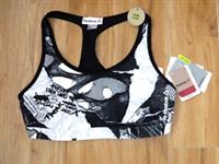 BNWT WOMENS REEBOK SPORTS BRA MEDIUM 12/14 GYM YOGA DANCE TOP CROP LEGGINGS BLK - M Regular