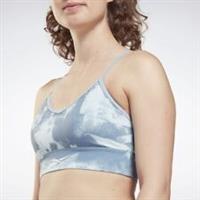 REEBOK Women's Blue MYT Printed Sports Bra RRP £25 - L Regular