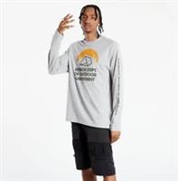 REEBOK Men's Classics Grey Camping Graphic LS Tee RRP £30 - M Regular