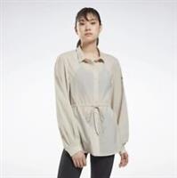 REEBOK Women's Beige Collared Coverup RRP £80 - XS Regular