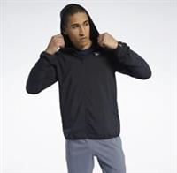 REEBOK Mens Training Essentials Jacket Hooded Track Top Size XXL 2XL Black - 2XL Regular