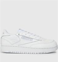 Reebok club c double women's trainers in white size 8 RRP £100