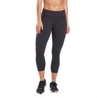 REEBOK Women's Black Lux 3/4 Sports Fitness Leggings RRP £38 - S Regular