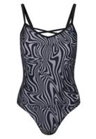 Reebok 1 Piece Swimsuit in Black Animal Print RRP £24.99 - various Regular
