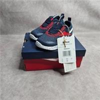 Reebok Rush Runner Slip-On Infant Trainers UK 3.5 Navy Grey Red Kids Running