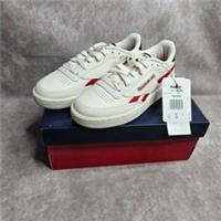 Reebok Club C Revenge Men Trainers UK 3 Leather Chalk Red White Classic Tennis
