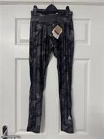BNWT Reebok Speedwick Running Leggings Womens Small UK 8-10 Grey Black