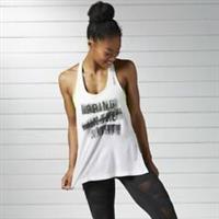 Reebok Women's D RACERBACK TANK TOP White - M Regular