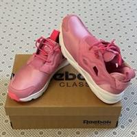Reebok Furylite Junior Slip On Lace Up Flat Pink Sneakers Trainers UK4.5 EU36.5