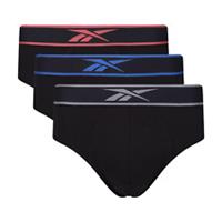 Reebok Men's 3 Pack Koen Briefs Comfortable Fit with Elasticated Waistband - S, M, L, XL Regular