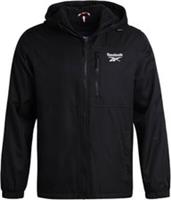 Reebok Mens Jacket Black XL Polar Fleece Lined Windbreaker Hooded RRP &pound;120 - XL Regular