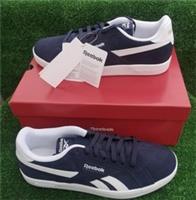 Reebok Court Retro Tennis Trainers UK 10 Blue White Suede