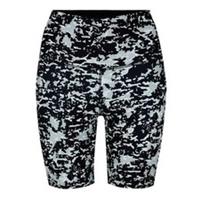 Reebok Speckle Speedwick Shorts Women's Size Small Black Slim Fit High-Rise - S Regular