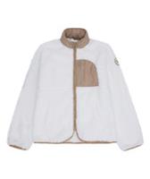 Reebok Womens Fleece Jacket Double Monkey Zip Fleece Cream
