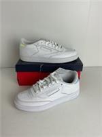 New Reebok Club C 85 Iridescent Heel Womens Tennis Trainers White Size UK 6