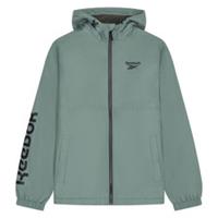 Reebok Mens Windbreaker Jacket Lightweight Zip Up Sage Green