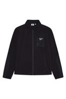 Reebok Mens Fleece Jacket Zip Up Warm Casual Wynford Outerwear Black