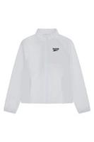 Reebok Womens Fleece Jacket Zip Up Warm Casual Peverell Fleece Outerwear Chalk - M Regular